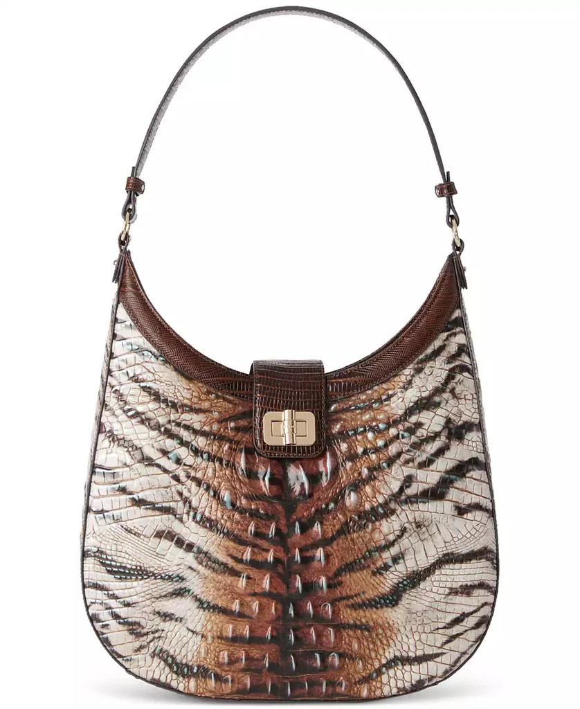 Brahmin Fallon Feline Hermosa Leather Shoulder Bag 1