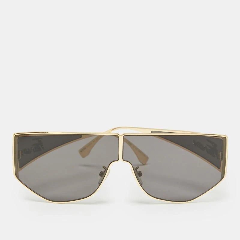 Fendi Gold and Black Geometric Sunglasses Fendi Bold Black Geometric Sunglasses – Good See Co main image 3