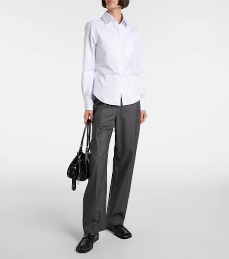 Thom Browne Pinstripe cotton poplin shirt 2