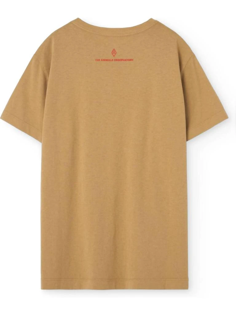 The Animals Observatory The Animals Observatory - Big Rooster Art Brown T-Shirt 4