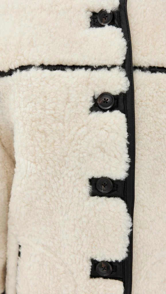 VERONICA BEARD Anya Reversible Shearling Coat 6