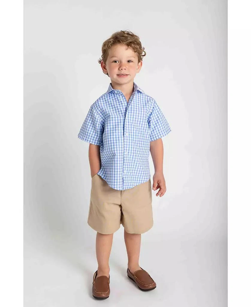 Florence Eiseman Baby Boy Khaki Linen Look Short 3