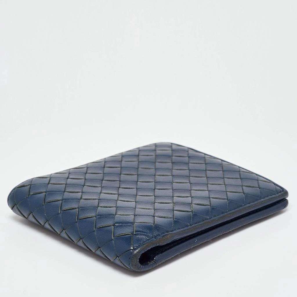 Bottega Veneta Bottega Veneta Blue Intrecciato Leather Bifold Wallet 13