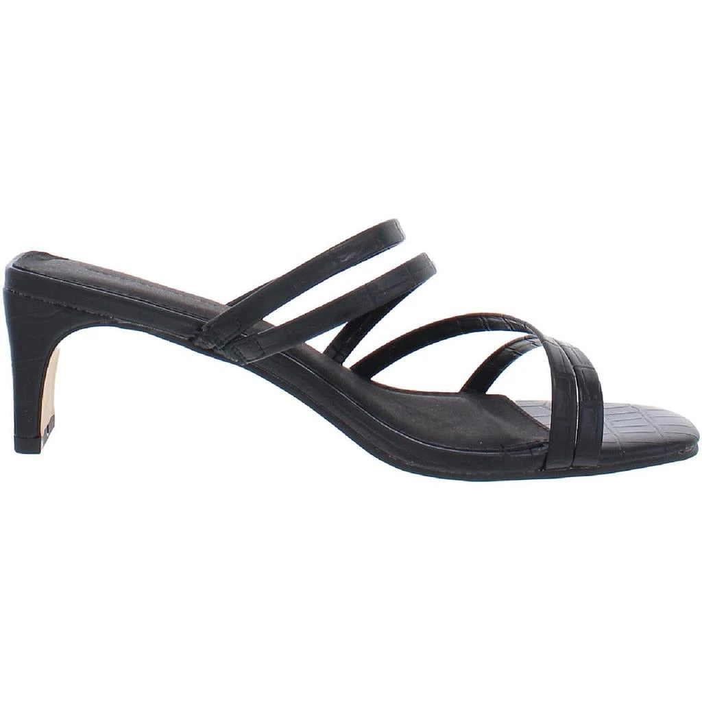 French Connection Parker Womens Faux Leather Square Toe Block Heels 2
