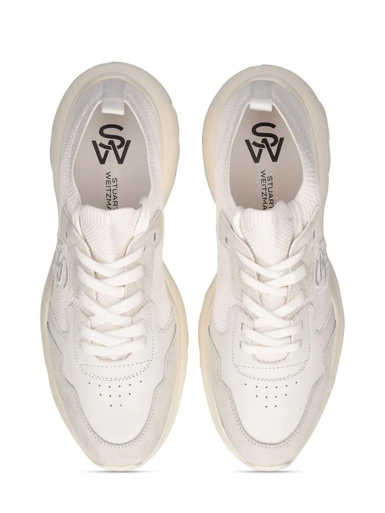 STUART WEITZMAN 5050 Tech & Leather Sneakers 5