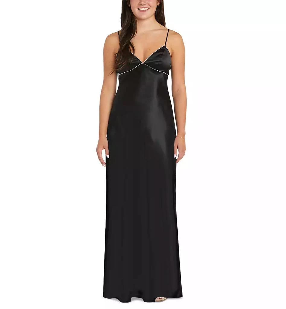 Morgan & Company Juniors' Embellished V-Neck Sleeveless Gown 1