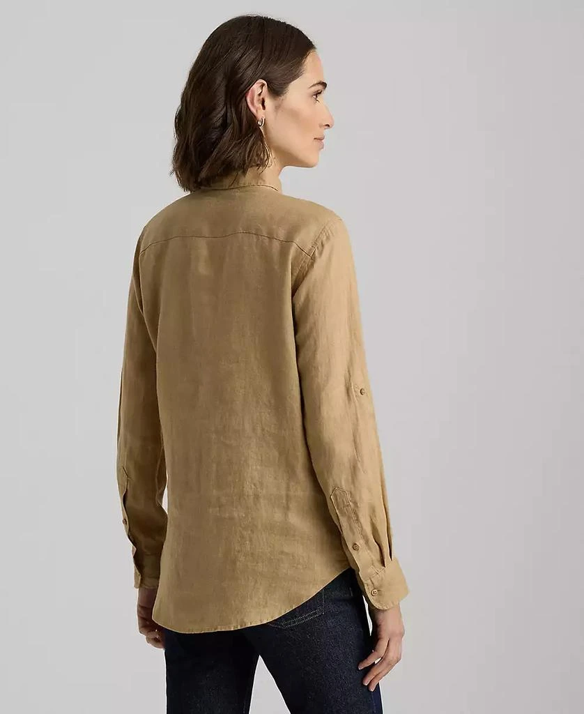 Ralph Lauren Petite 100% Linen Relaxed-Fit Shirt 4