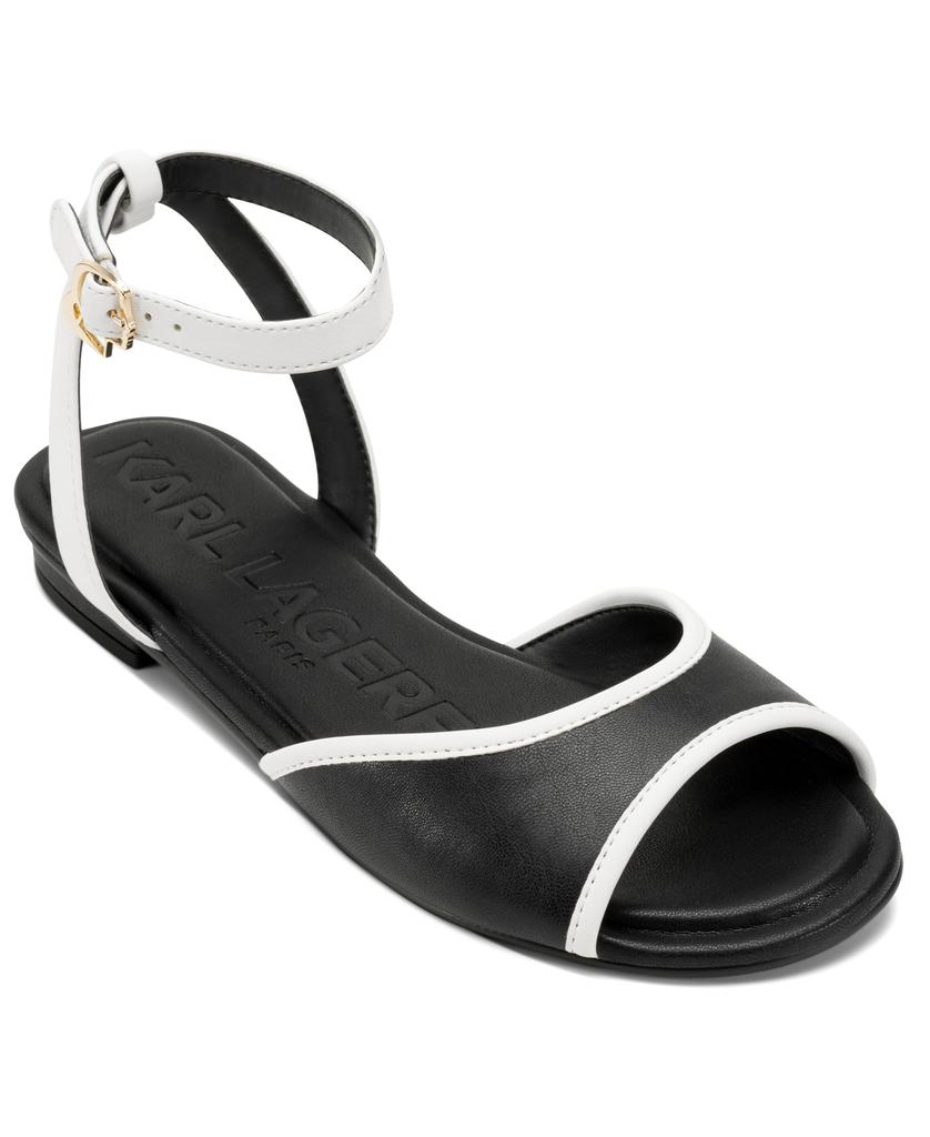 Karl Lagerfeld Paris CABRIA ANKLE STRAP FLAT SANDAL