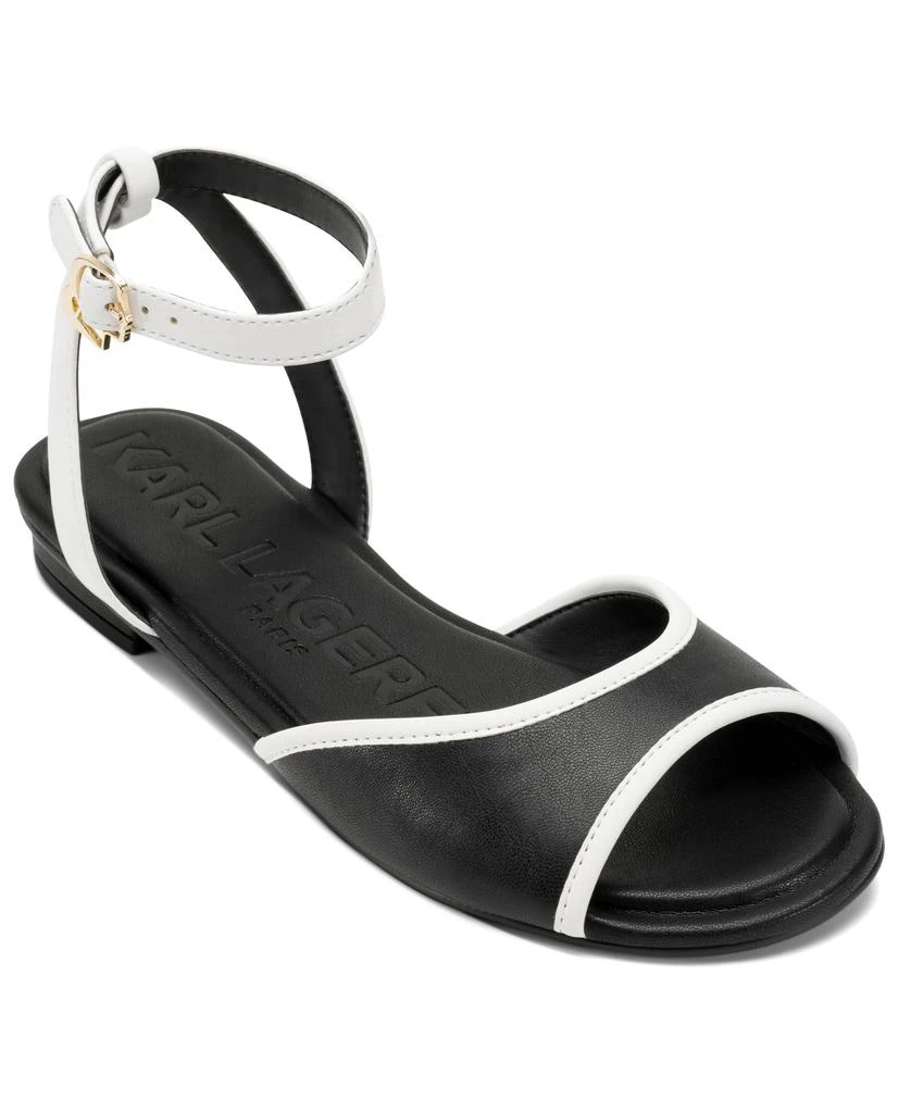Karl Lagerfeld Paris CABRIA ANKLE STRAP FLAT SANDAL 1