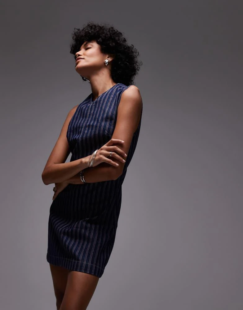 topshop black denim dress Topshop denim shirt dress in black