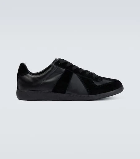 MAISON MARGIELA Replica leather and suede sneakers 1