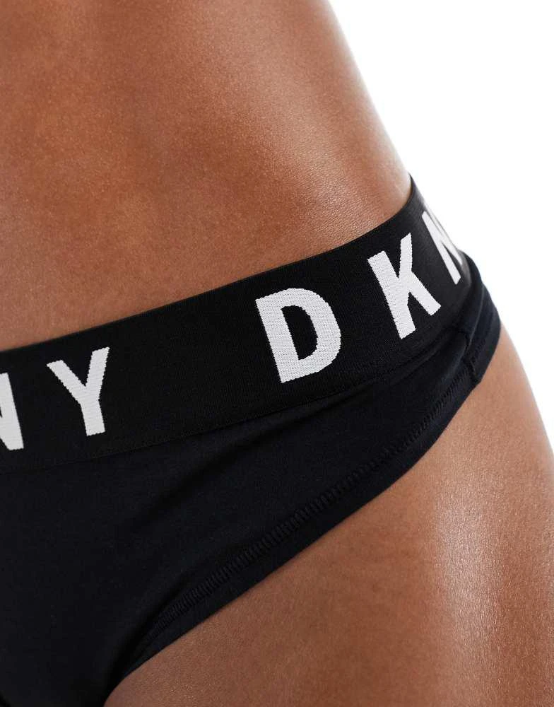 DKNY DKNY Thong in black/ white logo 3