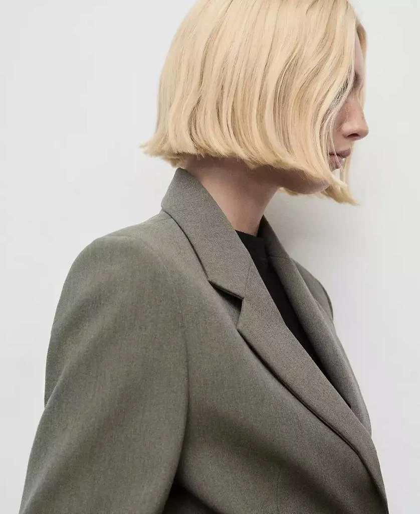 Mango Women's Flap Pockets Suit Blazer 7