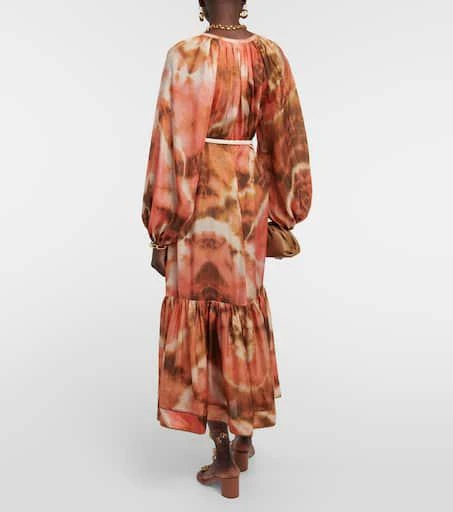 Zimmermann Vacay tie-dye silk midi dress 3