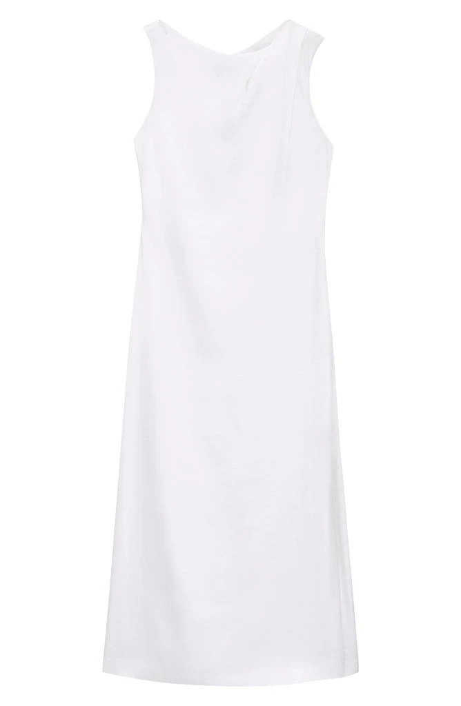 Theory Shoulder Drape Linen Blend Dress 6