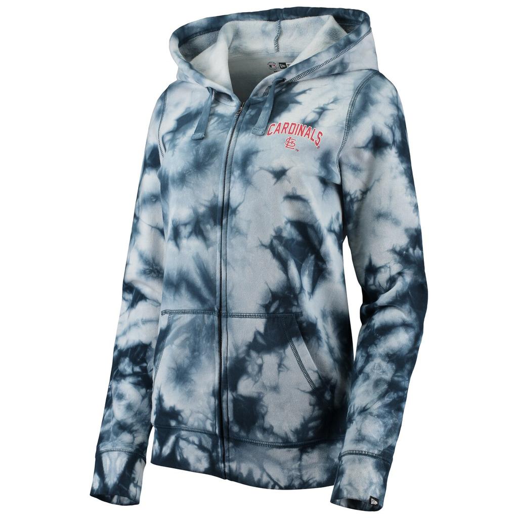 New Era New Era Cardinals Tie-Dye Full-Zip Hoodie - Women's