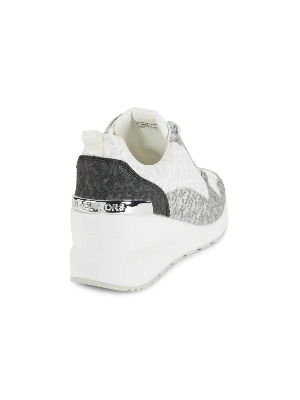 Michael Kors Stacy Monogram Print Wedge Sneakers 3