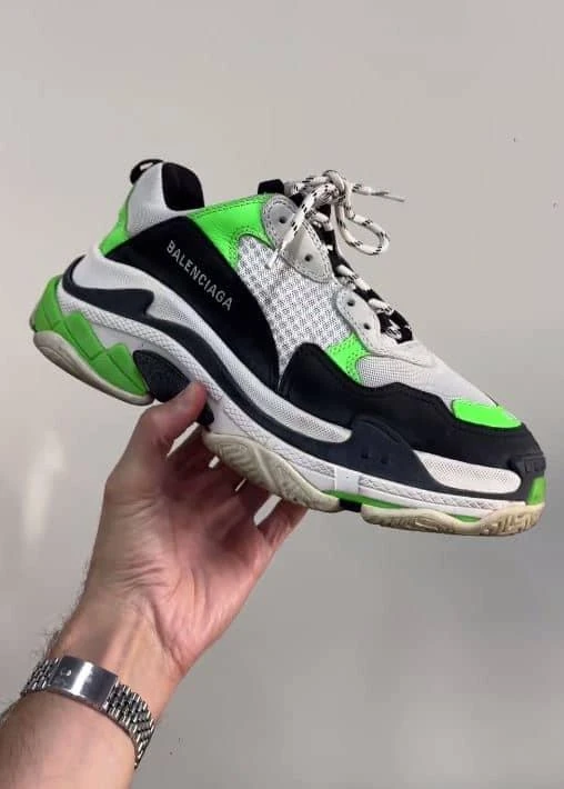 Balenciaga Balenciaga Multicolor Leather and Mesh Triple S Sneakers Size 41 2