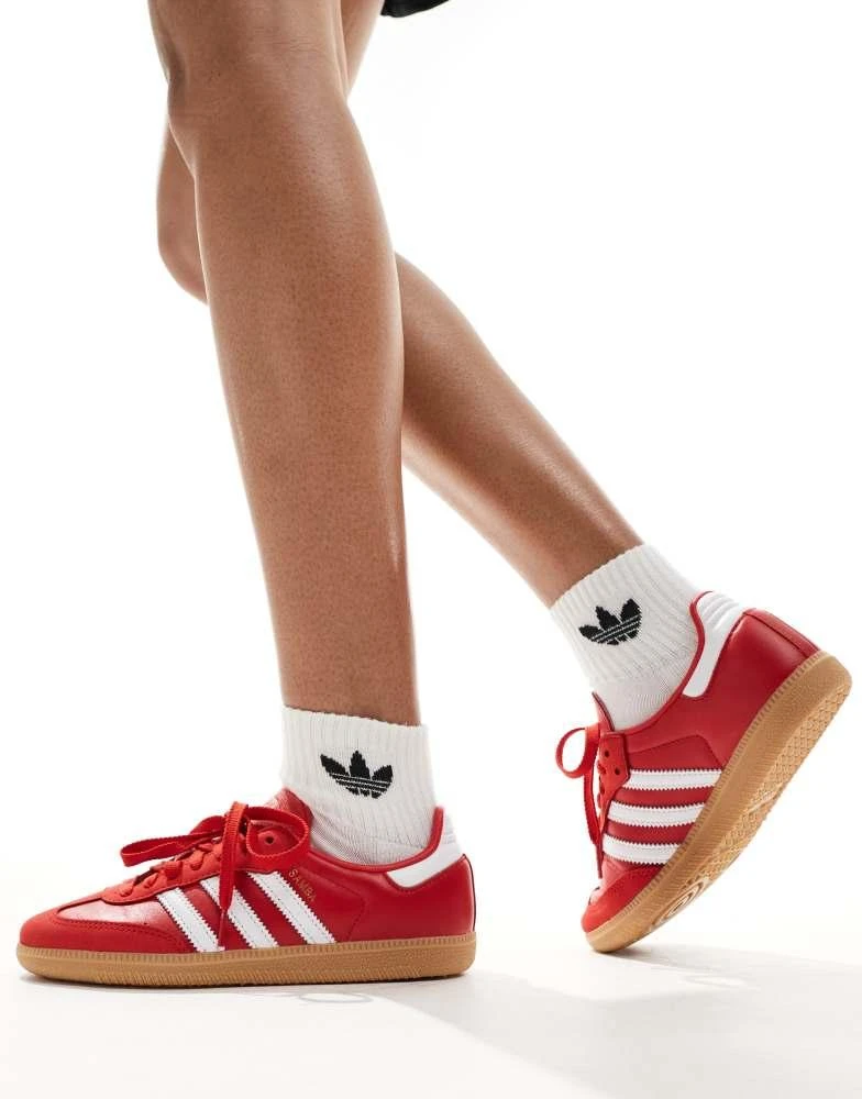 Adidas adidas Originals Samba OG trainers in red 3