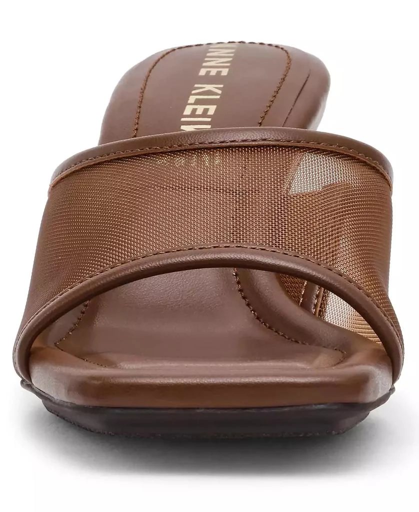 Anne Klein Women's Julie Square Toe Mesh Mule Dress Sandals 6