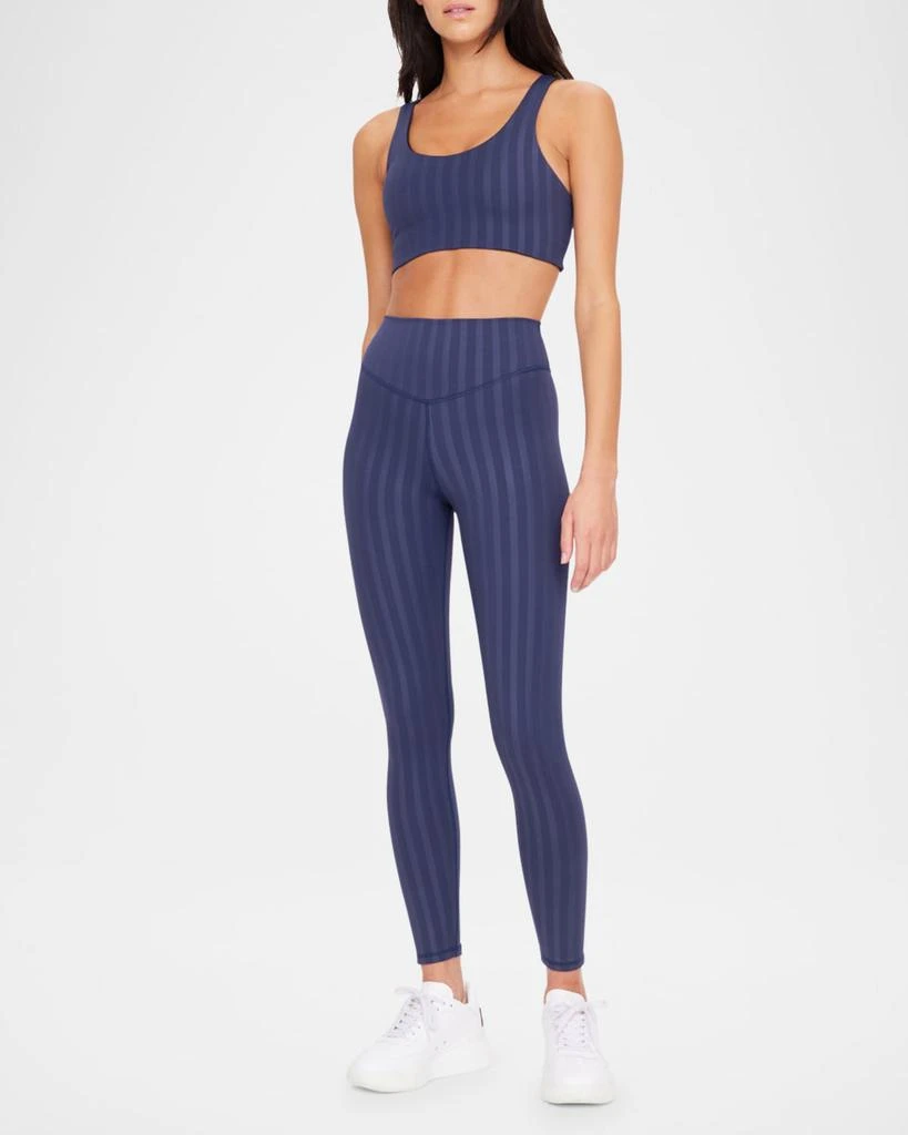 The Upside Wilde Striped High-Rise Midi Leggings 2