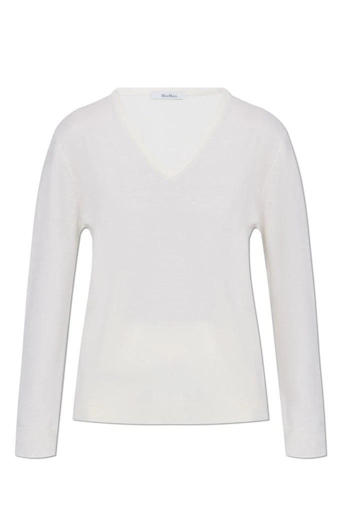 Max Mara Max Mara Pevera V-Neck Knitted Top 1
