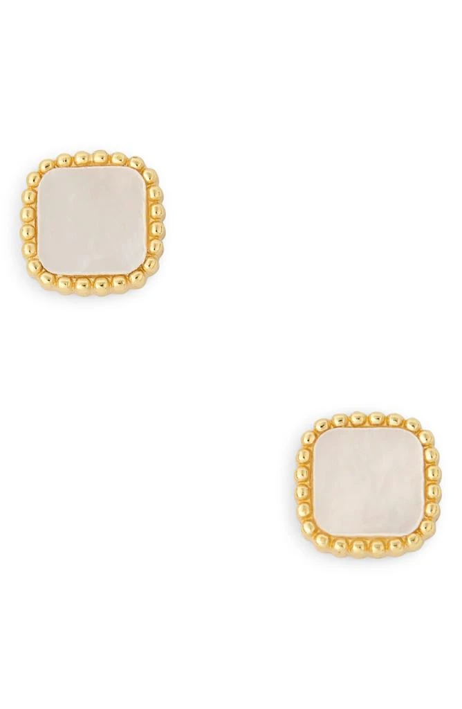Argento Vivo Sterling Silver Mother of Pearl Stud Earrings