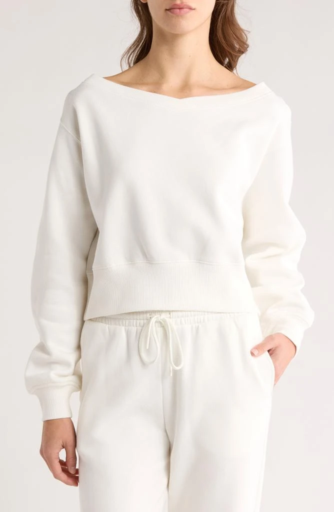 Abound V-Neck Crop Sweatshirt 1