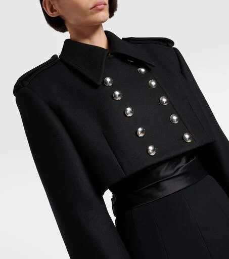 Khaite Leara cropped wool-blend jacket 4