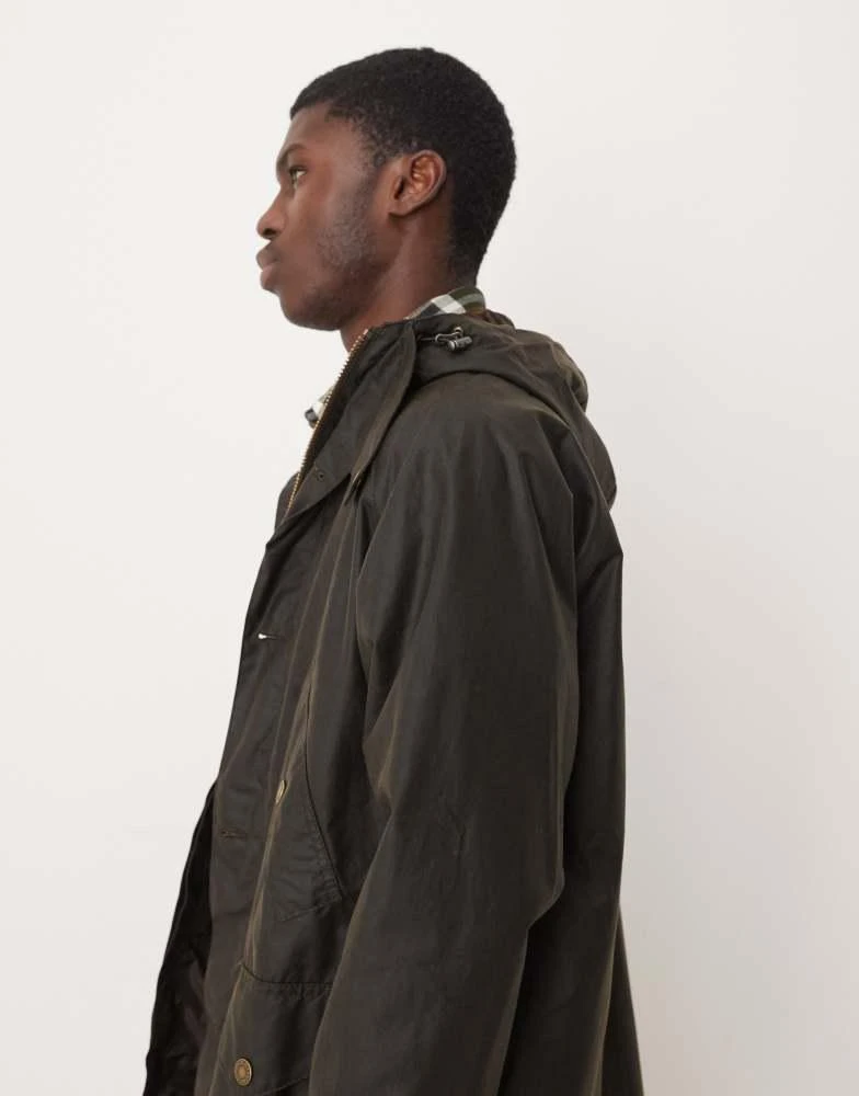 Barbour Barbour Re-engineered Endurance mountain wax parka in olive green 4