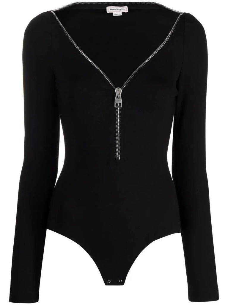 NA Black zip bodysuit 1