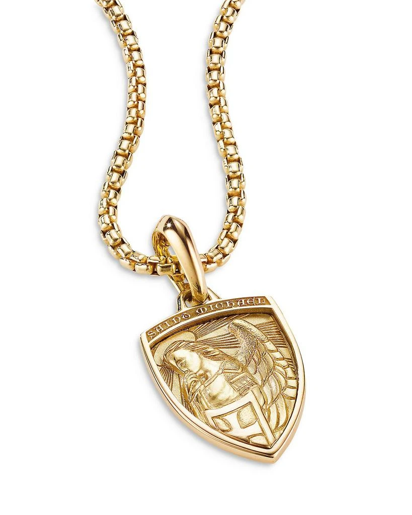 David Yurman St. Michael Amulet in 18K Yellow Gold 4