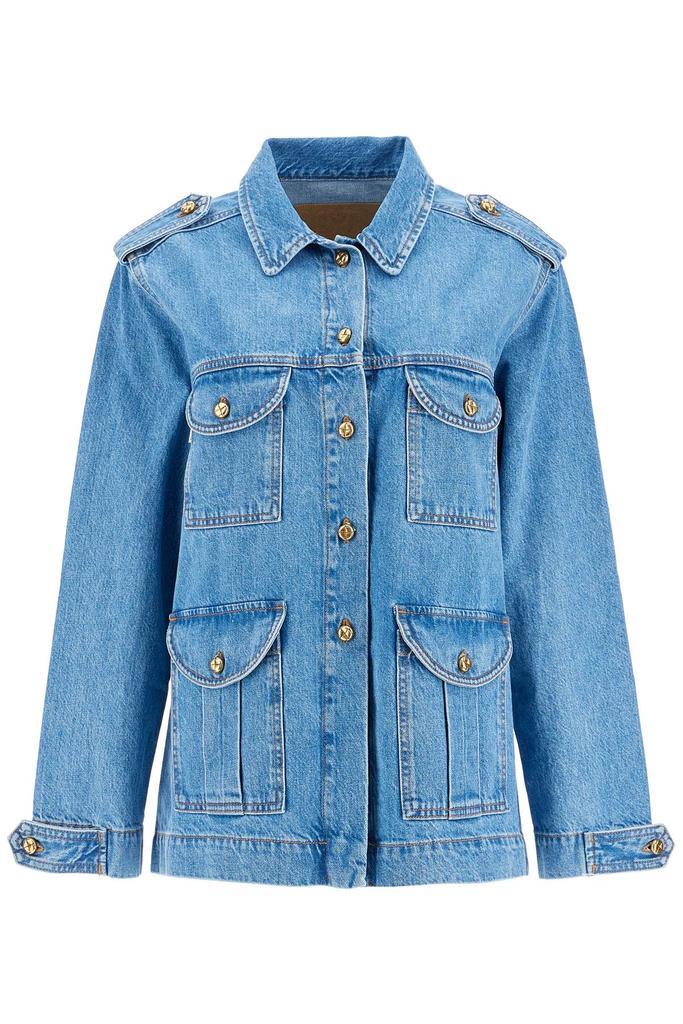 BLAZÉ MILANO LIGHT BLUE DENIM SAHARAN JACKET