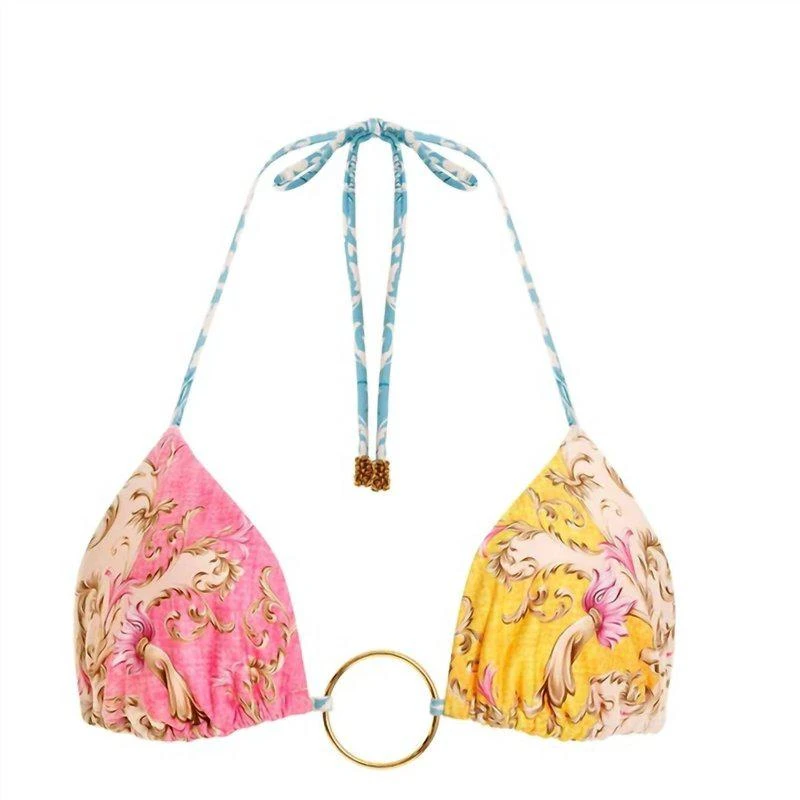 Agua Bendita Lolita Merzin Bikini Top In Multicolor 2