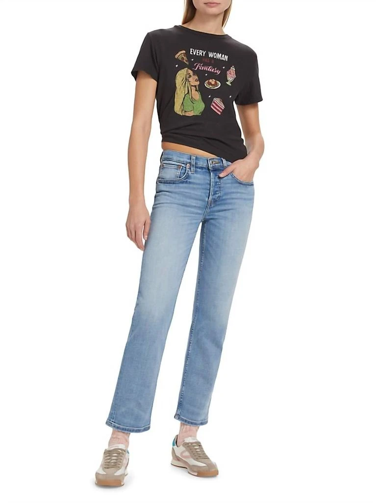 REDONE Mid Rise Stove Pipe Jean In Hacienda 4