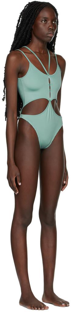RUI SSENSE Exclusive Green One-Piece Swimsuit