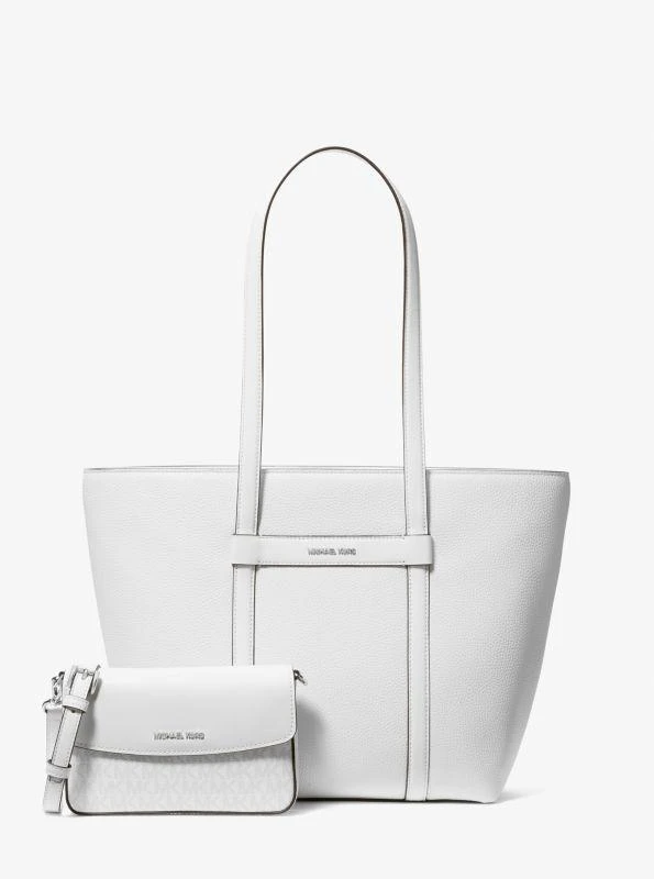 Michael Kors Jet Set Large 2-in-1 Pebbled Leather Tote Bag 5