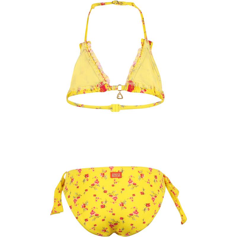 BANANA MOON Roses all over bikini with lace detailing in yellow
