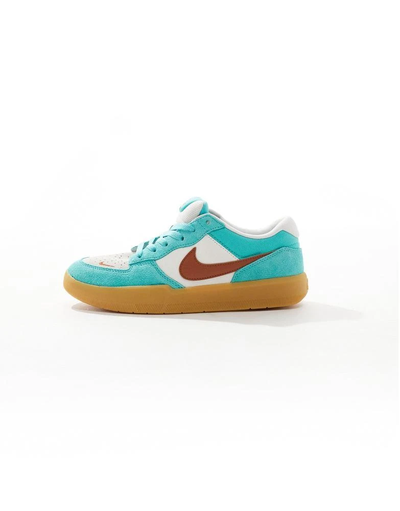 NIKE Nike SB Force 58 trainers in green and red 2