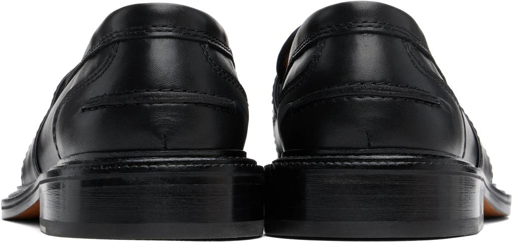 Maison Kitsune Black Leather Loafers 2