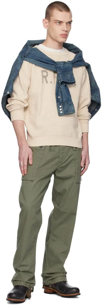 RRL Green Straight-Leg Cargo Pants 4