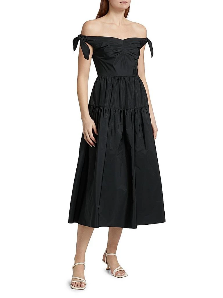 Tanya Taylor Ashland Off-the-Shoulder Cocktail Dress 4