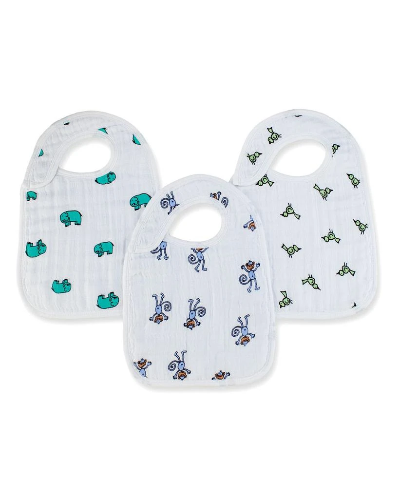 aden + anais Jungle Jam Snap Bibs - Set of 3 1