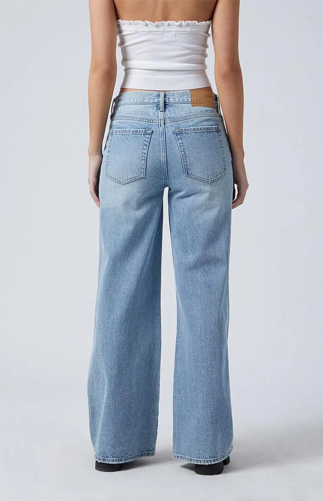 PacSun Lena Low Rise Super Baggy Jeans Light Indigo 4