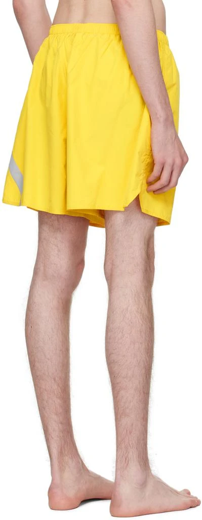 Acne Studios Yellow Reflective Tape Swim Shorts 3
