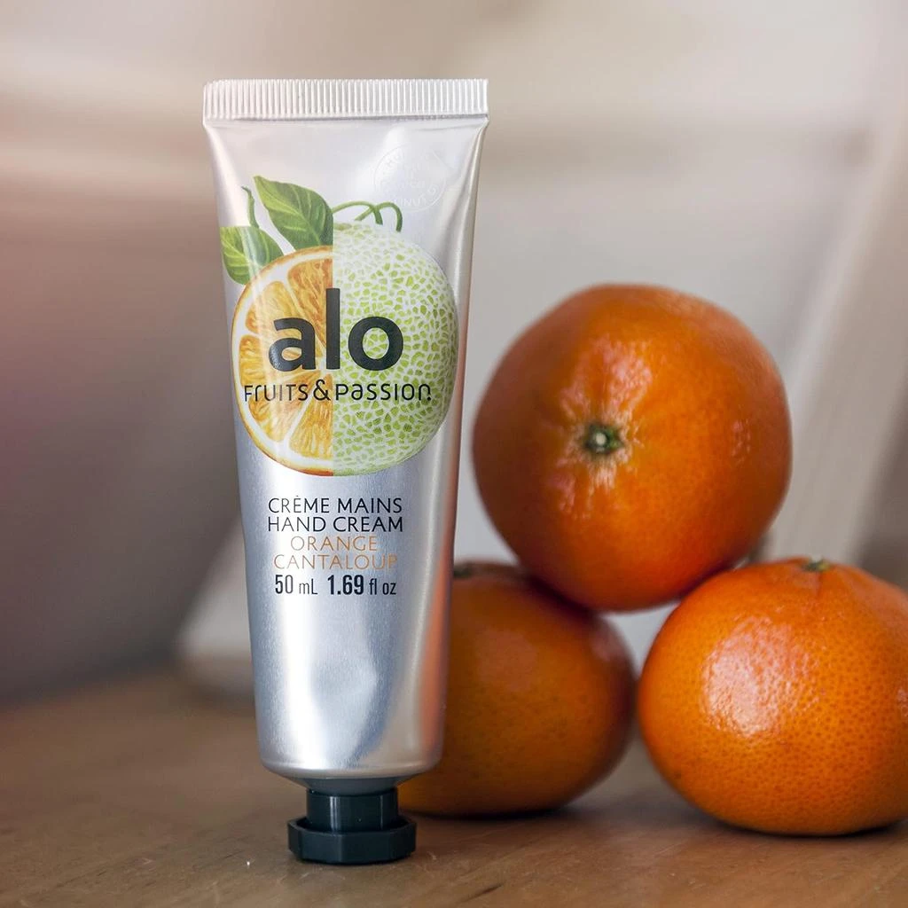 Fruits & Passion [ALO] Orange Cantaloupe Regenerating Hand Cream -  Vegan-Friendly, Cruelty-Free Coconut Oil Hand Moisturizer, Travel Size  Lotion for Dry Cracked Skin in Recyclable Tube  On Sale Now with Up