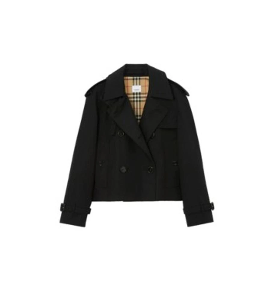Burberry Cropped gabardine trench jacket 1