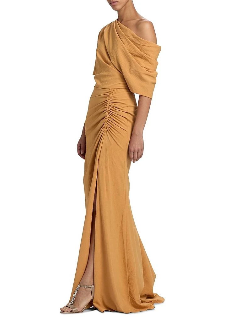 Amsale Asymmetric Ruched A-Line Gown - Dresses & Skirts - Free Shipping -  BeyondStyle