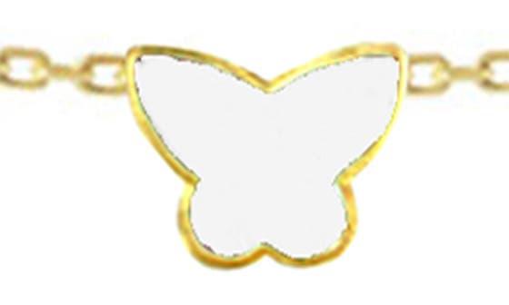 Gabi Rielle Butterfly Enamel Station Necklace