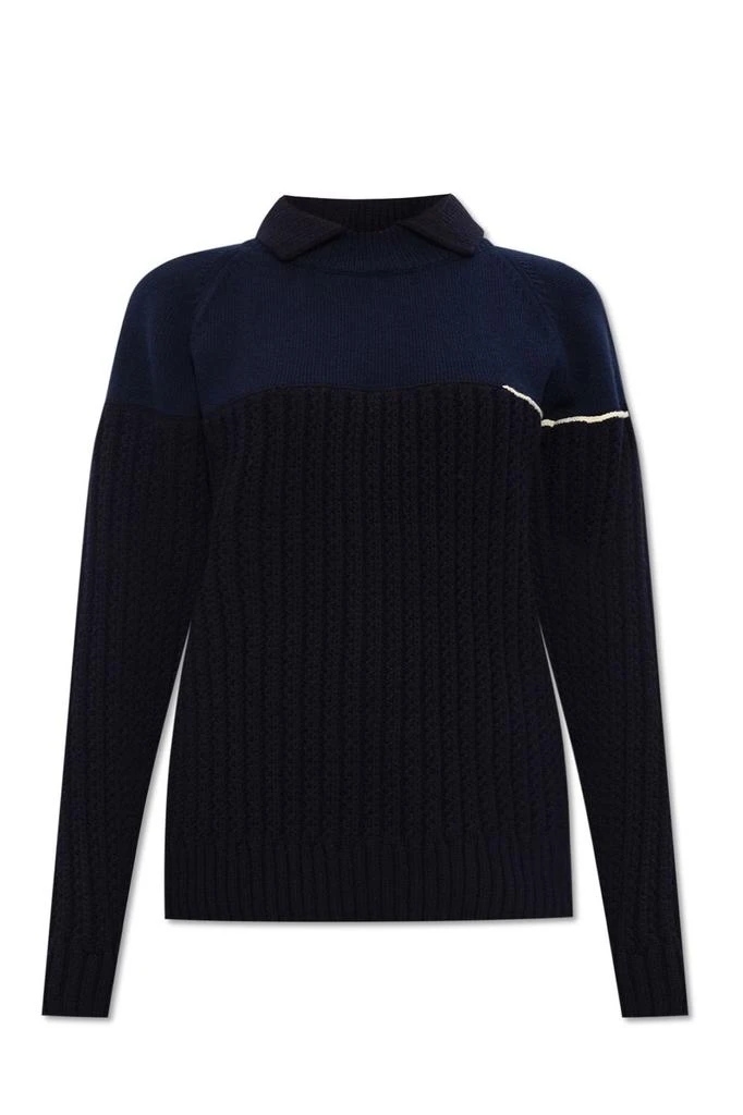 Victoria Beckham Victoria Beckham Oversized Collar-Detailed Jumper 1
